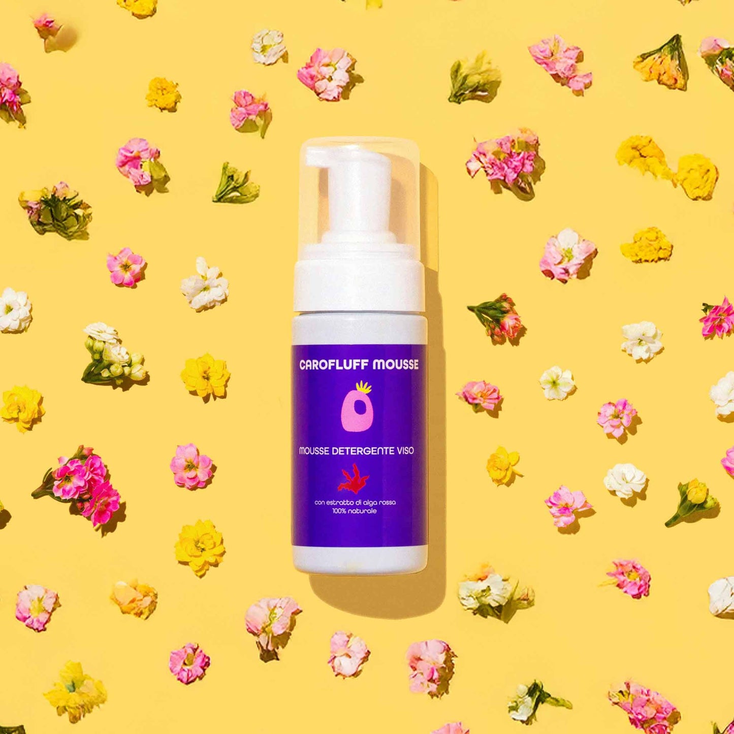 Carofluff Caro Beauty Mousse Viso Pelle Sensibile Secche Miste Crema Viso Leggera di ficco d india Detersione e pulizia 3