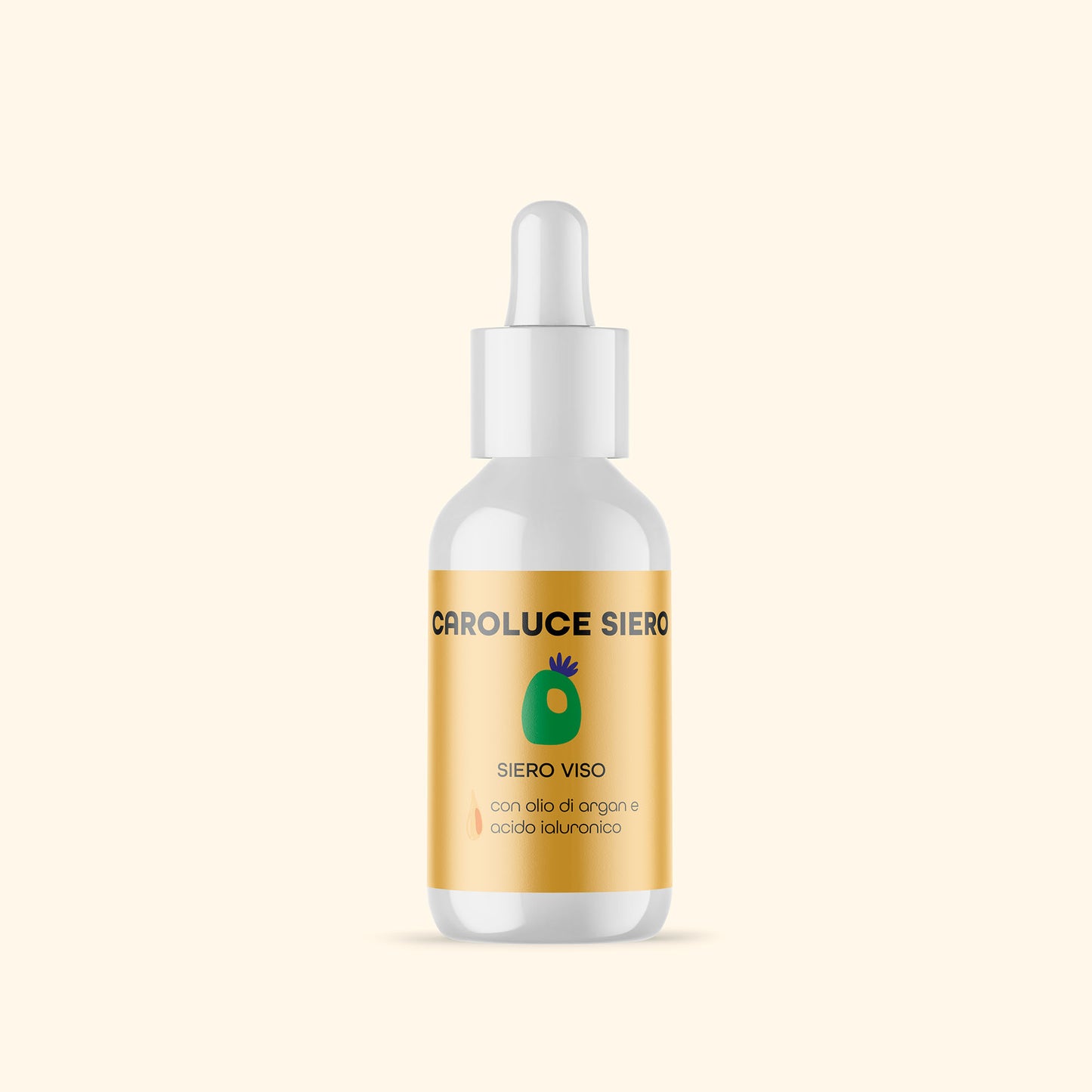 Caroluce Caro Beauty Siero Viso Pelli Secche Miste Mature Argan Ialuronico Gel viso idratante con finish luminoso e fresco 4