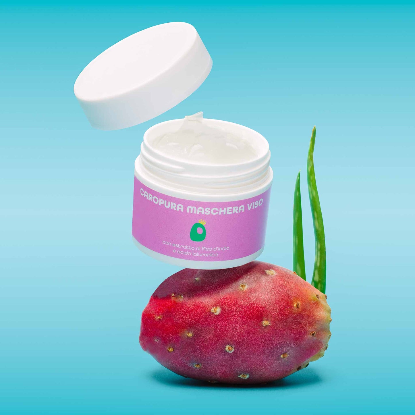 Gel viso purificante Caropura di Caro Beauty per pelle mista e grassa fresca e leggera Maschera Viso Fico Ialuronico 2