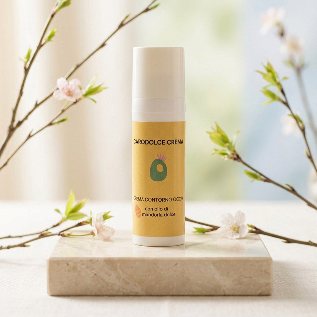 Carodolce Caro beauty Crema Contorni Occhi Pelli Sensibili Secche Mandorla idratante Fico d India Olio di Mandorla Dolce 10