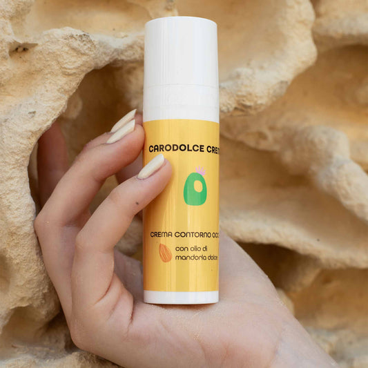 Carodolce Caro beauty Crema Contorni Occhi Pelli Sensibili Secche Mandorla idratante Fico d India Olio di Mandorla Dolce 7