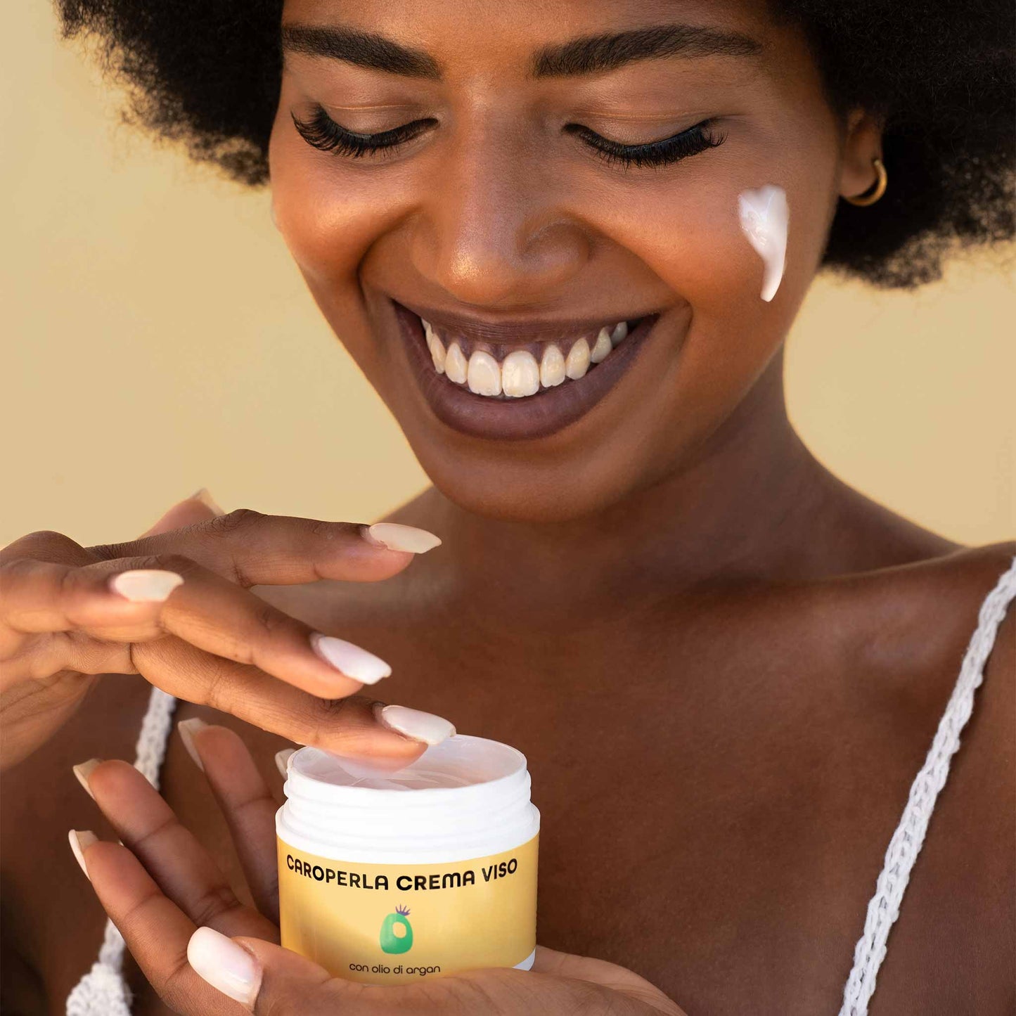 Siero viso Caroperla di Caro Beauty azione idratante, ideale per pelle sensibile e delicata Crema Viso Pelli Secche Argan 7
